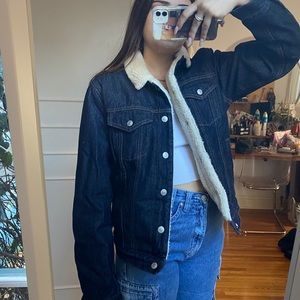Sherpa denim jacket